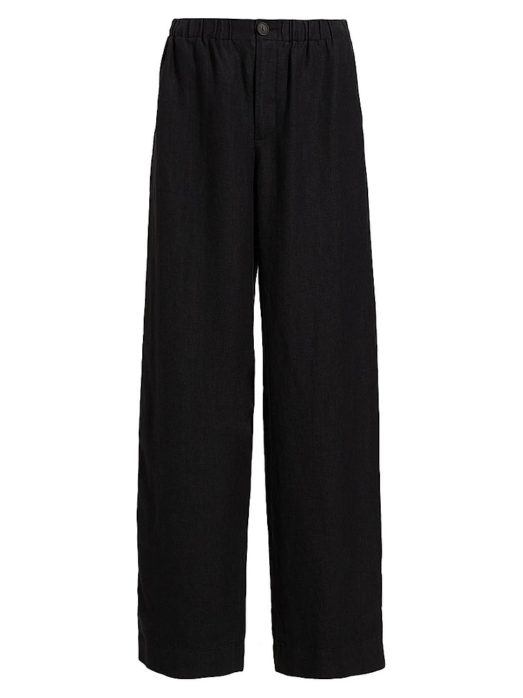 Utility Hemp Straight-Leg Pants