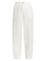 Utility Hemp Straight-Leg Pants