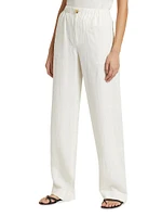 Utility Hemp Straight-Leg Pants