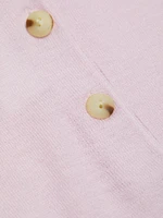 Cap-Sleeve Knit Polo Shirt