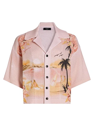 Crochet Palm Resort Club Shirt