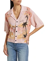 Crochet Palm Resort Club Shirt