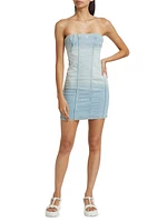 Ma Denim Bustier Minidress