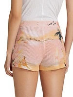 Resort Club Cotton Waffle-Knit Shorts