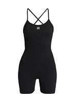 Logo Ribbed Romper