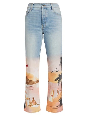 Resort Club Wide Straight Jeans