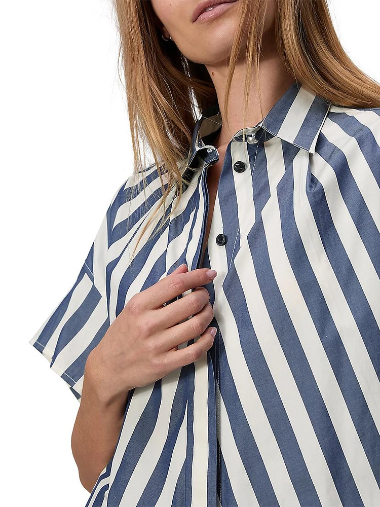 Martha Striped Poplin Shirt