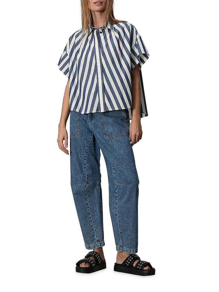 Martha Striped Poplin Shirt