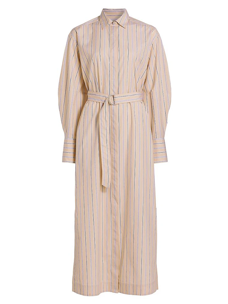 Briar Striped Cotton Poplin Shirtdress