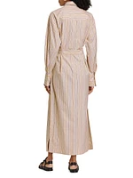 Briar Striped Cotton Poplin Shirtdress