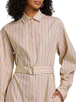 Briar Striped Cotton Poplin Shirtdress