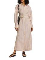 Briar Striped Cotton Poplin Shirtdress