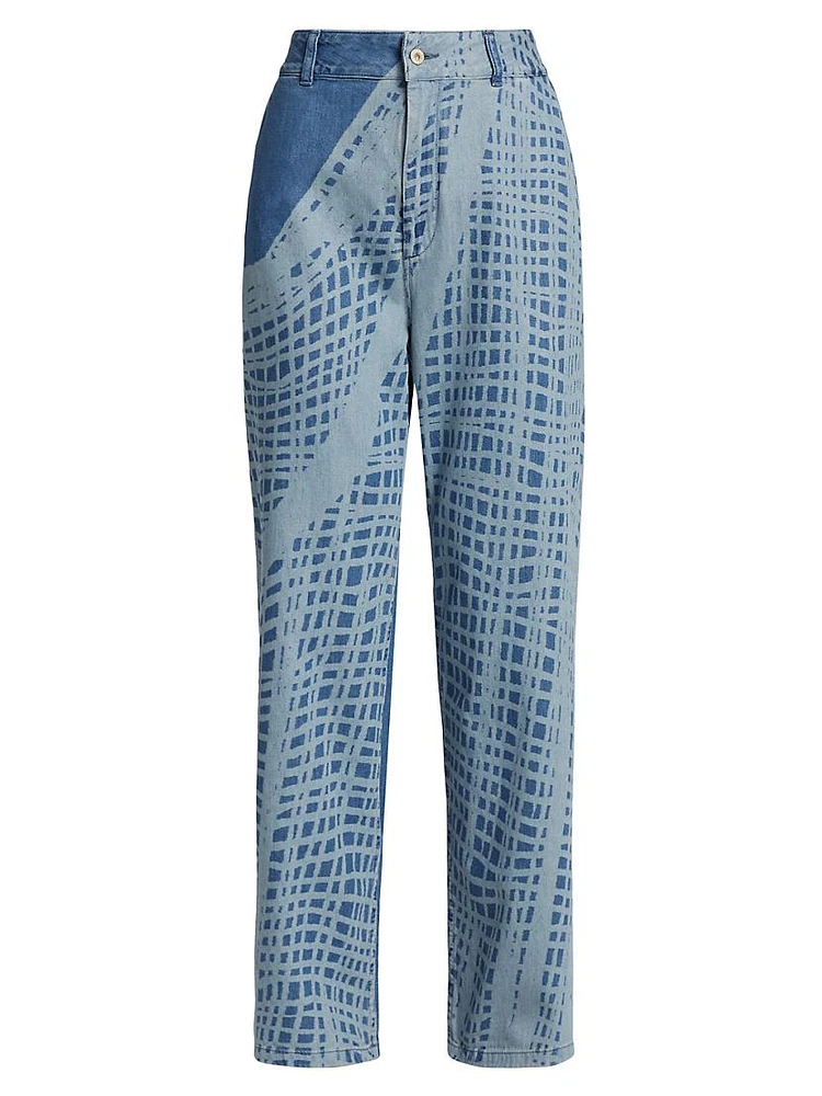 LOEWE x Paula's Ibiza Geometric Baggy Jeans