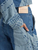 LOEWE x Paula's Ibiza Geometric Baggy Jeans