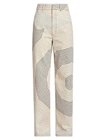 LOEWE x Paula's Ibiza Baggy Swirled Jeans