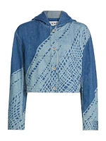 LOEWE x Paula's Ibiza Printed Denim Hooded Jacket