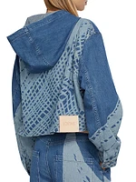 LOEWE x Paula's Ibiza Printed Denim Hooded Jacket