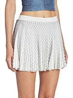 LOEWE x Paula's Ibiza Scalloped Knit Miniskirt