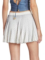 LOEWE x Paula's Ibiza Scalloped Knit Miniskirt