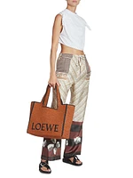 LOEWE x Paula's Ibiza Knot-Tie Cotton-Blend Jersey Crop Blouse