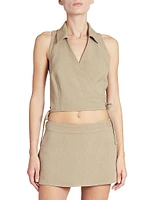 LOEWE x Paula's Ibiza Crop Wrap Top