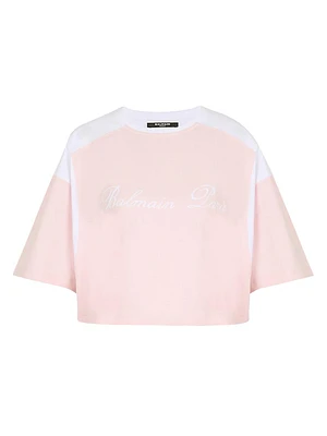 Logo Colorblock Cropped T-Shirt