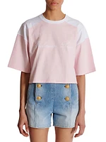 Logo Colorblock Cropped T-Shirt