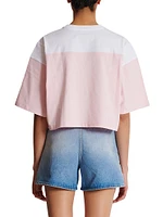 Logo Colorblock Cropped T-Shirt