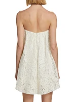 Floral Lace Bubble Minidress