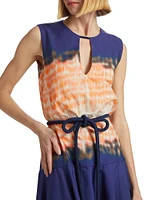 Bora Cotton Tie-Dye Midi-Dress