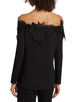 Belinda Embroidered Off-the-Shoulder Top