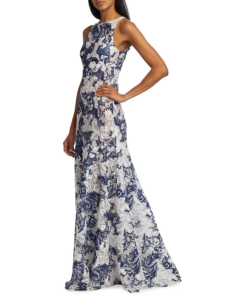 Chenoa Lace Sleeveless Gown