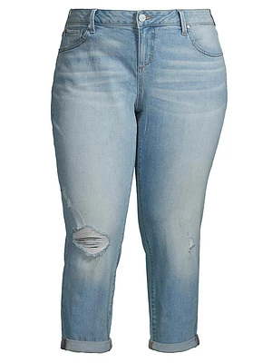 Medium-Rise Boyfriend Jeans