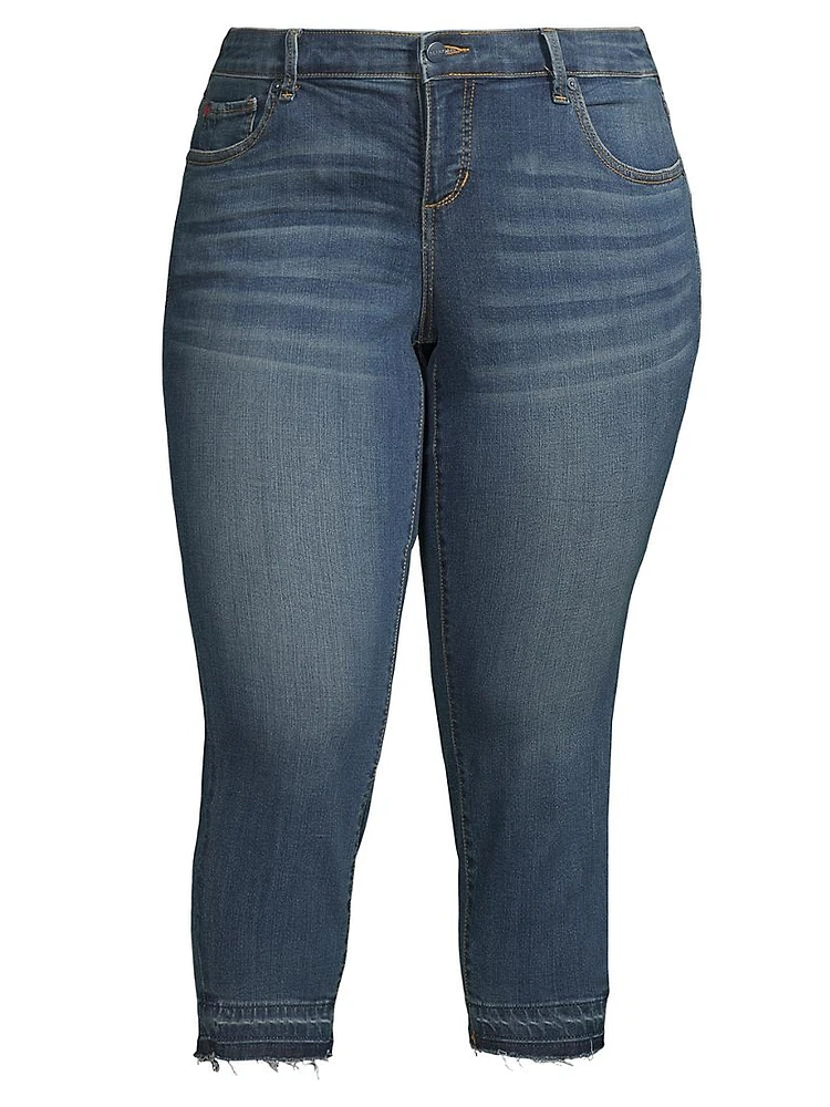 Mid-Rise Crop Jeans