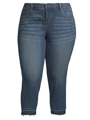 Mid-Rise Crop Jeans