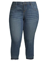 Mid-Rise Crop Jeans