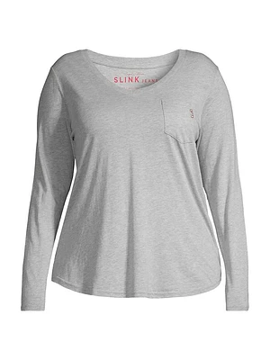 V-Neck Long-Sleeve T-Shirt