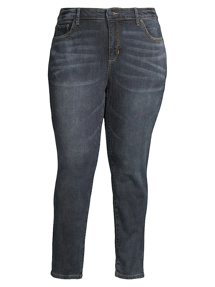 High-Rise Ankle-Crop Jeans
