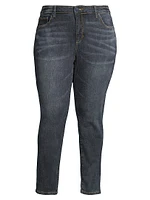 High-Rise Ankle-Crop Jeans