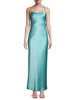 Dreamer Satin Strappy Maxi Dress