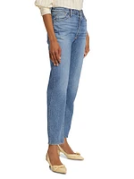 The Honor High-Rise Straight Ankle Jeans