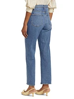 The Honor High-Rise Straight Ankle Jeans