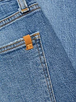 The Honor High-Rise Straight Ankle Jeans