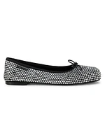 Billie Crystal-Embellished Flats