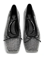 Billie Crystal-Embellished Flats