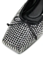 Billie Crystal-Embellished Flats