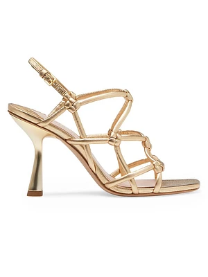 Coco 100MM Metallic Leather Sandals