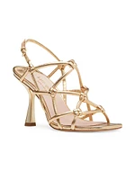 Coco 100MM Metallic Leather Sandals