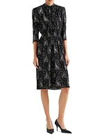 Printed Sablé Dress