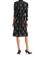 Printed Sablé Dress